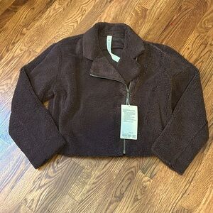 Lululemon Textured Fleece Moto Jacket